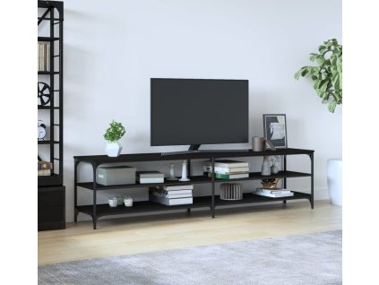 TV skříňka 200 x 30 x 50 cm kompozitní dřevo a kov [826759]