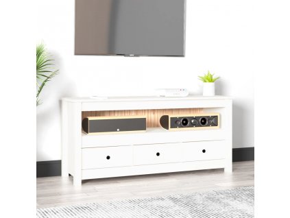 TV skříňka 114x35x52 cm masivní borové dřevo [821503]