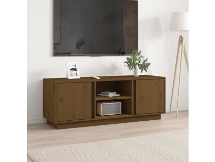TV skříňka 110x35x40,5 cm masivní borové dřevo [814477]