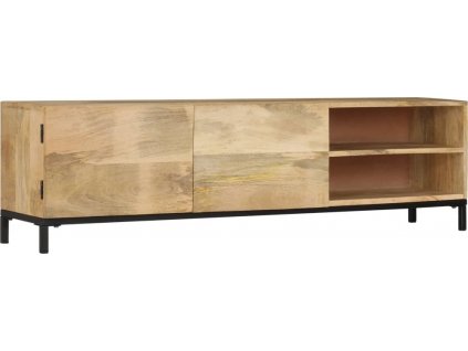 TV stolek 145 x 30 x 41 cm masivní mangovníkové dřevo [247944]