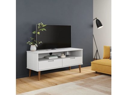 TV stolek MOLDE 106 x 40 x 49 cm masivní borové dřevo [350532]