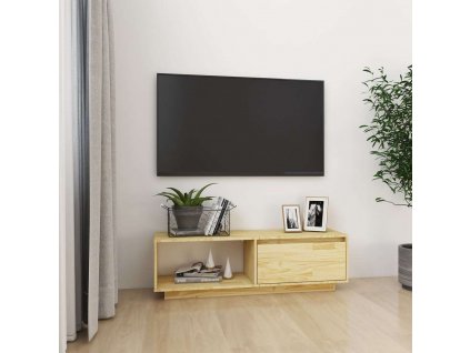TV stolek 110 x 30 x 33,5 cm masivní borové dřevo [809888]