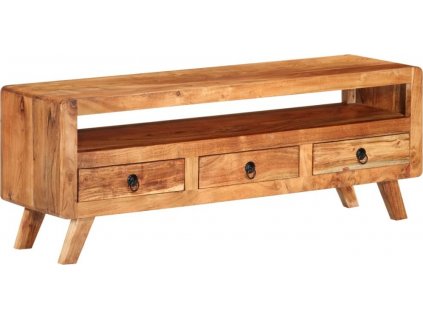 TV stolek 110 x 30 x 40 cm masivní akáciové dřevo [337065]