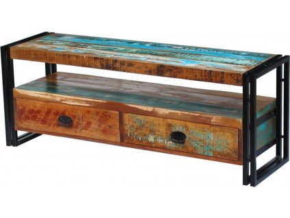 TV stolek masivní recyklované dřevo [243275]