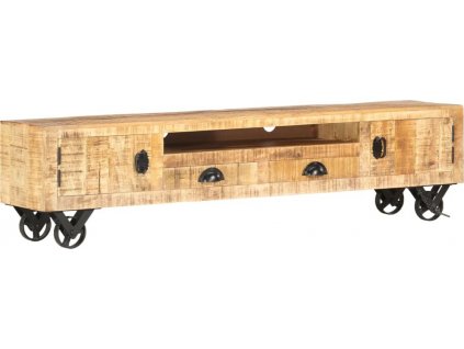TV stolek 150 x 30 x 37 cm masivní mangovníkové dřevo [286413]