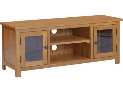 TV stolek 110 x 35 x 44 cm masivní dubové dřevo [327435]