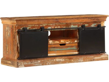 TV stolek 110 x 30 x 45 cm masivní recyklované dřevo [247328]