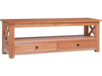 TV stolek 120 x 30 x 40 cm masivní mahagonové dřevo [283840]