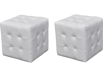 Taburety kostky [60739] (Barva Bílá)