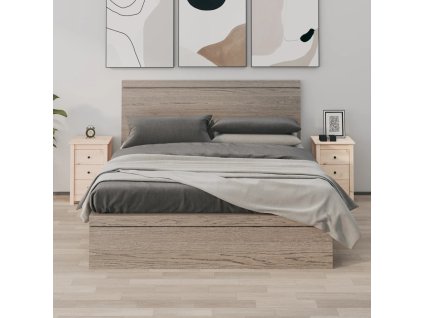 Noční stolky 2 ks 40 x 35 x 61,5 cm masivní borové dřevo [813700] (Barva Přírodní)