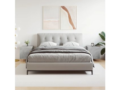 Noční stolky 2 ks 40 x 40 x 50 cm kompozitní dřevo [827543] (Barva Kouřový dub)