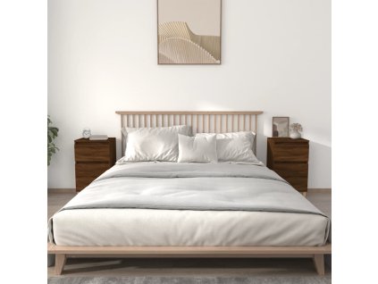 Noční stolky 2 ks 40 x 35 x 70 cm [819707] (Barva Hnědý dub)