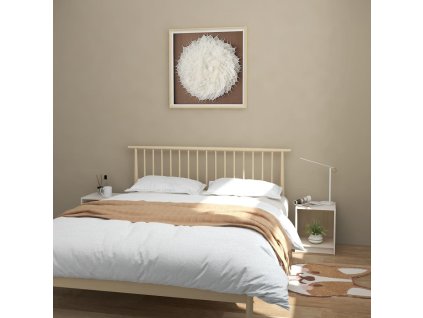 Noční stolky 2 ks 35,5 x 33,5 x 41,5 cm masivní borovice [809922] (Barva Bílá)