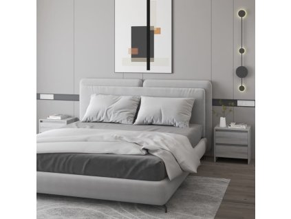 Noční stolky 2 ks 45 x 34,5 x 44,5 cm dřevotříska [813043] (Barva Hnědý dub)