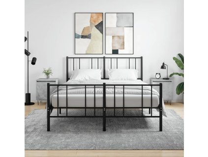 Noční stolky 2 ks 40 x 30 x 50 cm kompozitní dřevo [826837] (Barva Betonová šedá)