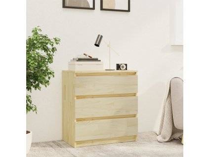 Noční stolek 60 x 36 x 64 cm masivní borové dřevo [808093]