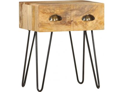 Noční stolek 40 x 30 x 50 cm masivní mangovníkové dřevo [286124]