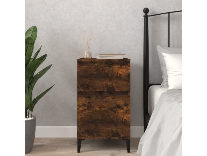 Noční stolek 40 x 35 x 70 cm [819718] (Barva Kouřový dub)