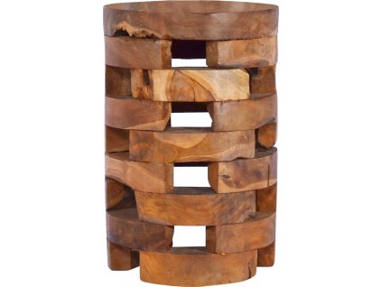 Noční stolek 30 x 30 x 45 cm masivní teakové dřevo [288808]