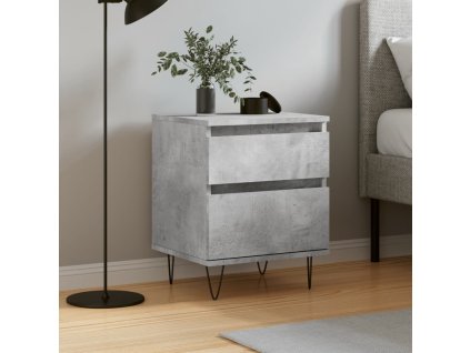 Noční stolek 40 x 35 x 50 cm kompozitní dřevo [830682] (Barva Hnědý dub)