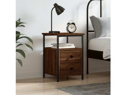 Noční stolek 34 x 35,5 x 50 cm kompozitní dřevo [826021]