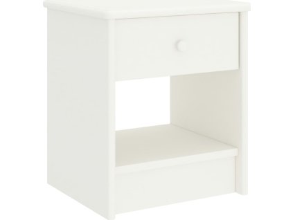 Noční stolek 35 x 30 x 40 cm masivní borovice [322222] (Barva Bílá)