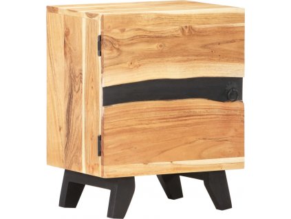 Noční stolek 40 x 30 x 51 cm masivní akáciové dřevo [320227]