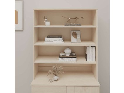 Nástavec na komodu HAMAR 90 x 30 x 100 cm masivní borovice [340432] (Barva medová hnědá)