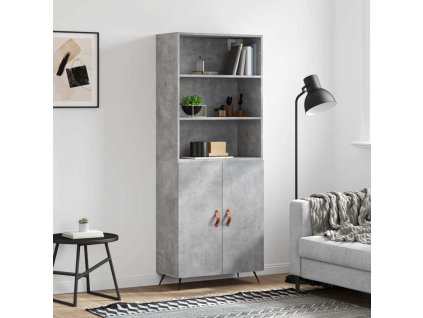 Skříň highboard 69,5 x 34 x 180 cm kompozitní dřevo [3189224] (Barva dub sonoma)
