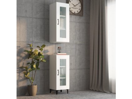 Závěsná nástěnná skříňka 34,5 x 34 x 90 cm [812456] (Barva Bílá)