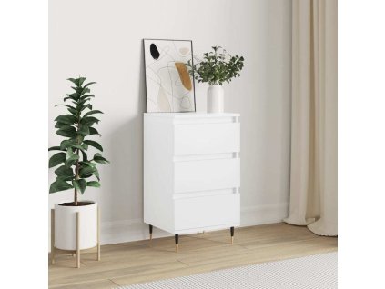 Příborník 40 x 35 x 70 cm kompozitní dřevo [831086] (Barva Bílá s vysokým leskem)