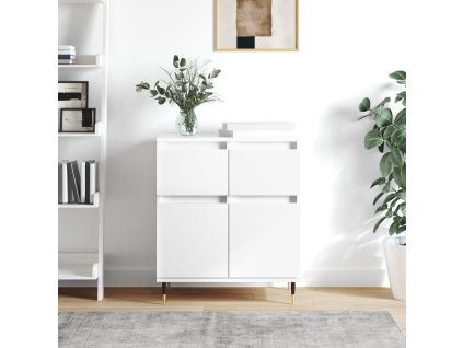 Příborník 60 x 35 x 70 cm kompozitní dřevo [831108] (Barva Bílá)