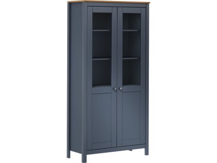 Příborník Hill medově 85x37x170,5 cm masivní borové dřevo [289013] (Barva Šedá)