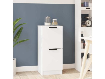 Příborník 30 x 30 x 70 cm kompozitní dřevo [811169] (Barva Bílá)