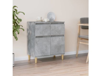 Příborník 60 x 35 x 70 cm kompozitní dřevo [819680] (Barva Betonová šedá)