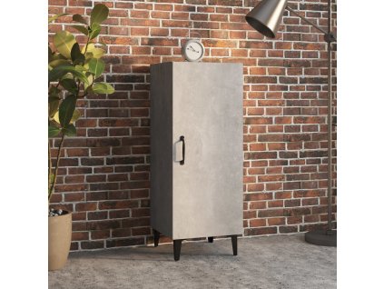 Příborník 34,5 x 34 x 90 cm kompozitní dřevo [812334] (Barva Betonová šedá)