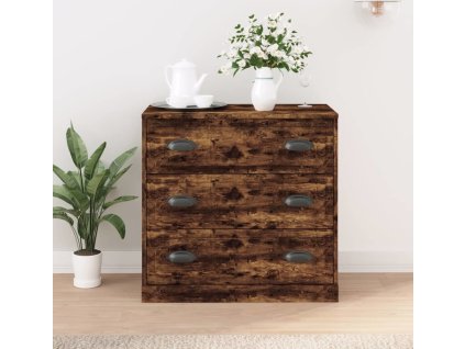 Příborník 70 x 35,5 x 67,5 cm kompozitní dřevo [816229] (Barva Kouřový dub)