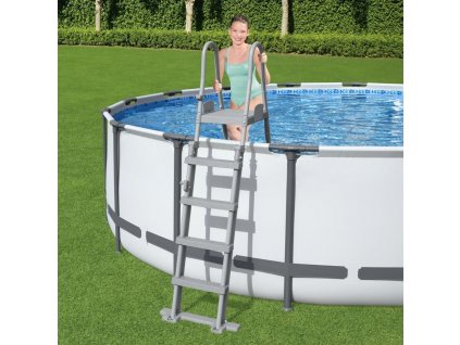 Bezpečnostní bazénové schůdky 4 stupně Flowclear 132 cm [93325]