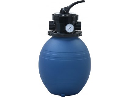 Bazénová písková filtrace s 4polohovým ventilem modrá 300 mm [92246]