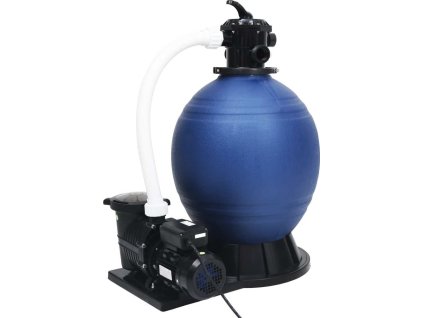 Písková filtrace se 7cestným ventilem 1000W čerpadlo modročerná [313991]