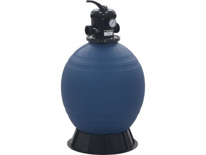 Bazénová písková filtrace se 6polohovým ventilem modrá 560 mm [91727]