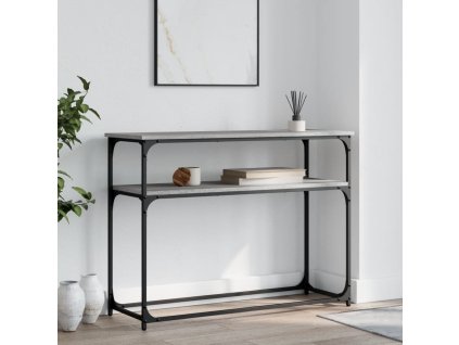 Konzolový stolek 100x35,5x75 cm kompozitní dřevo [834068] (Barva Šedá sonoma)