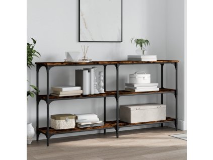 Konzolový stolek 150 x 29 x 75 cm kompozitní dřevo [834107] (Barva Kouřový dub)