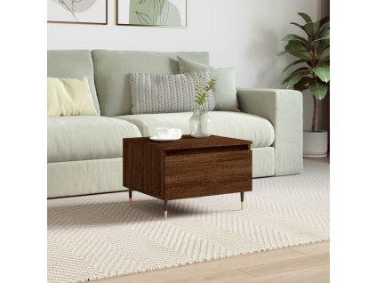 Konferenční stolek 50 x 46 x 35 cm kompozitní dřevo [830858] (Barva Hnědý dub)