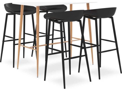 5dílný barový set [3057437] (Barva Bílá a černá)