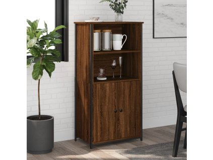 Skříňka 62 x 36 x 121,5 cm kompozitní dřevo [834214] (Barva Hnědý dub)