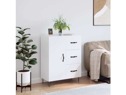 Příborník 69,5 x 34 x 90 cm kompozitní dřevo [827915] (Barva Hnědý dub)