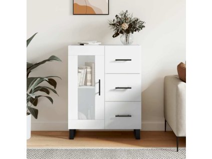 Příborník 69,5 x 34 x 90 cm kompozitní dřevo [828072] (Barva Betonová šedá)