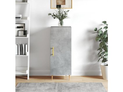 Příborník 34,5 x 34 x 90 cm kompozitní dřevo [828528] (Barva Betonová šedá)