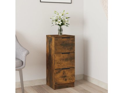 Příborník 30 x 30 x 70 cm kompozitní dřevo [817012] (Barva Kouřový dub)